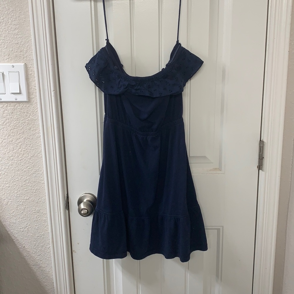 Navy blue mini dress